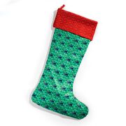 Girls Lacrosse Stocking - Santa Lula Dog