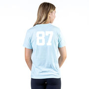 Girls Lacrosse T-Shirt Short Sleeve - Free To Lax And Sparkle