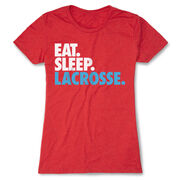 Girls Lacrosse Women's Everyday Tee - Eat. Sleep. Lacrosse.