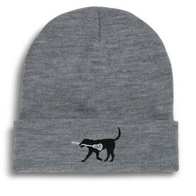 Lacrosse Embroidered Beanie - Lacrosse Dog