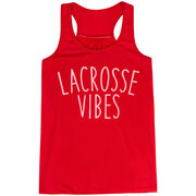 Girls Lacrosse Flowy Racerback Tank Top - Lacrosse Vibes