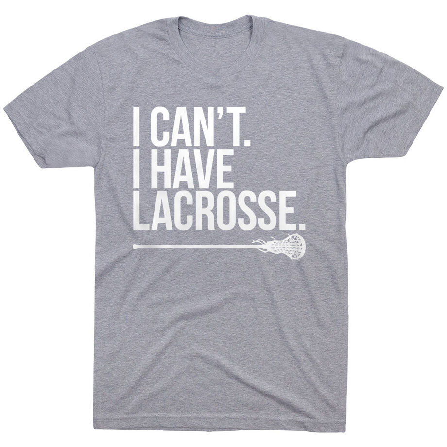 Girls Lacrosse Short Sleeve T-Shirt - I Can't. I Have Lacrosse