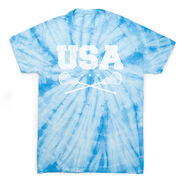 Girls Lacrosse Short Sleeve T-Shirt - USA Girls Lacrosse Tie Dye