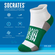 Socrates&reg; Woven Performance Socks Never Never Give Up