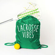 Girls Lacrosse Drawstring Backpack - Lacrosse Vibes