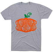 Girls Lacrosse Short Sleeve T-Shirt - Lax Stick Pumpkin