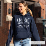 Girls Lacrosse Hooded Sweatshirt - Lax Hair Don't Care