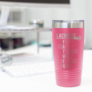 Girls Lacrosse 20 oz. Double Insulated Tumbler - Girls Lacrosse Father Words