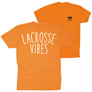 Girls Lacrosse Short Sleeve T-Shirt - Lacrosse Vibes (Back Design)