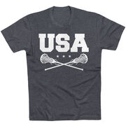 Girls Lacrosse T-Shirt Short Sleeve - USA Girls Lacrosse