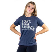 Girls Lacrosse Short Sleeve T-Shirt - I Can't. I Have Lacrosse