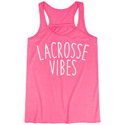 Girls Lacrosse Flowy Racerback Tank Top - Lacrosse Vibes