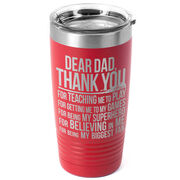 Girls Lacrosse 20 oz. Double Insulated Tumbler - Dear Dad