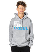 Lacrosse Hooded Sweatshirt - Eat. Sleep. Lacrosse.