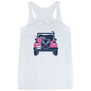 Girls Lacrosse Flowy Racerback Tank Top - Lax Cruiser