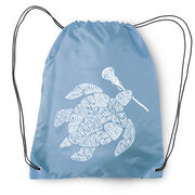 Girls Lacrosse Drawstring Backpack - Lax Turtle