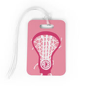 Girls Lacrosse Bag/Luggage Tag - Monogrammed Lax is Life