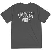 Girls Lacrosse Short Sleeve Performance Tee - Lacrosse Vibes