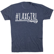 Girls Lacrosse Short Sleeve T-Shirt - #LAXGIRL