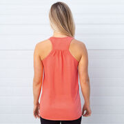 Girls Lacrosse Flowy Racerback Tank Top - Lacrosse Vibes