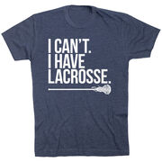 Girls Lacrosse Short Sleeve T-Shirt - I Can't. I Have Lacrosse