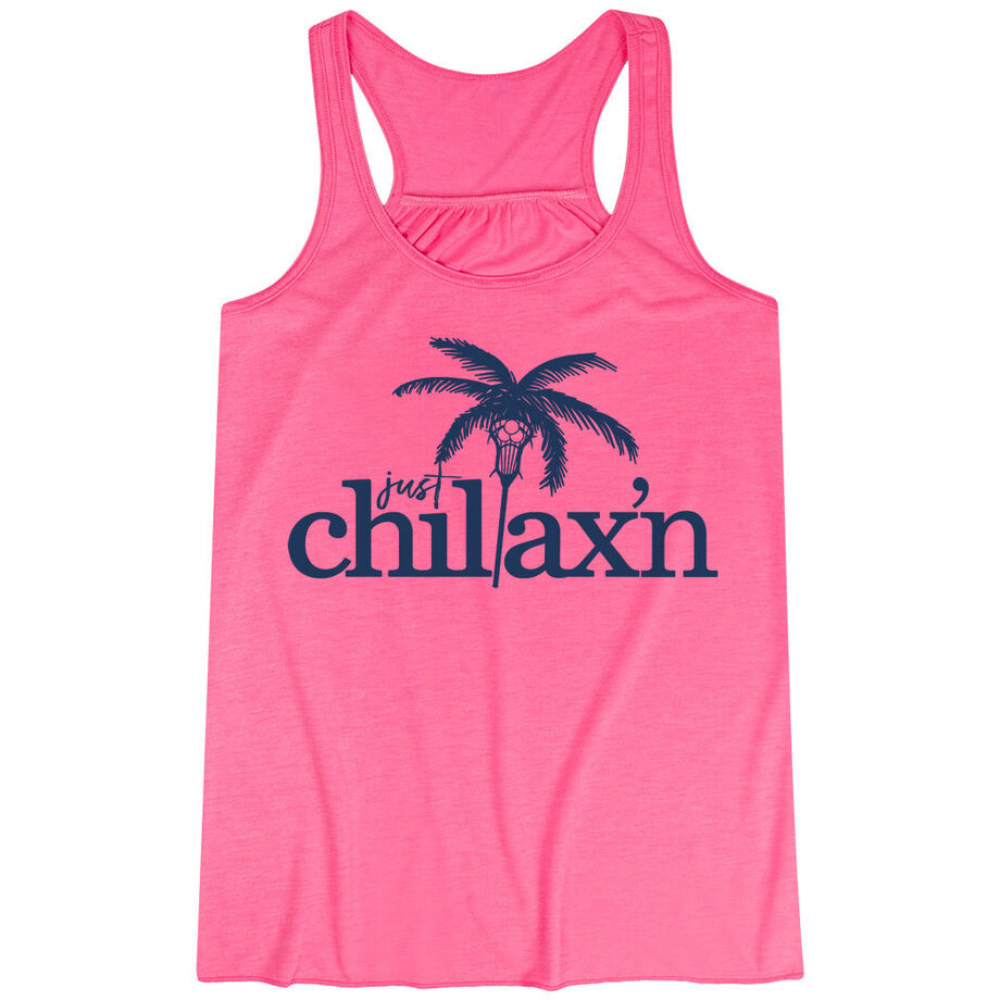 Lacrosse Flowy Racerback Tank Top - Just Chillax'n