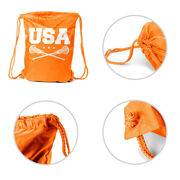 Girls Lacrosse Drawstring Backpack - USA Girls Lacrosse