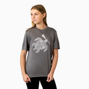 Girls Lacrosse Short Sleeve Performance Tee - Lax Turtle