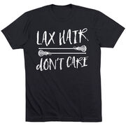 Girls Lacrosse T-Shirt Short Sleeve Lax Hair Don't Care