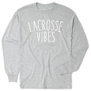 Girls Lacrosse Tshirt Long Sleeve - Lacrosse Vibes