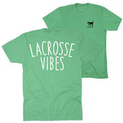 Girls Lacrosse Short Sleeve T-Shirt - Lacrosse Vibes (Back Design)