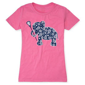 Girls Lacrosse Women's Everyday Tee - Lax Elephant