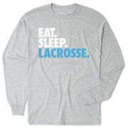 Lacrosse Tshirt Long Sleeve - Eat. Sleep. Lacrosse