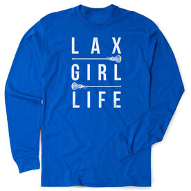 Girls Lacrosse Tshirt Long Sleeve - Lax Girl Life