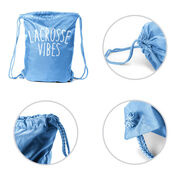 Girls Lacrosse Drawstring Backpack - Lacrosse Vibes