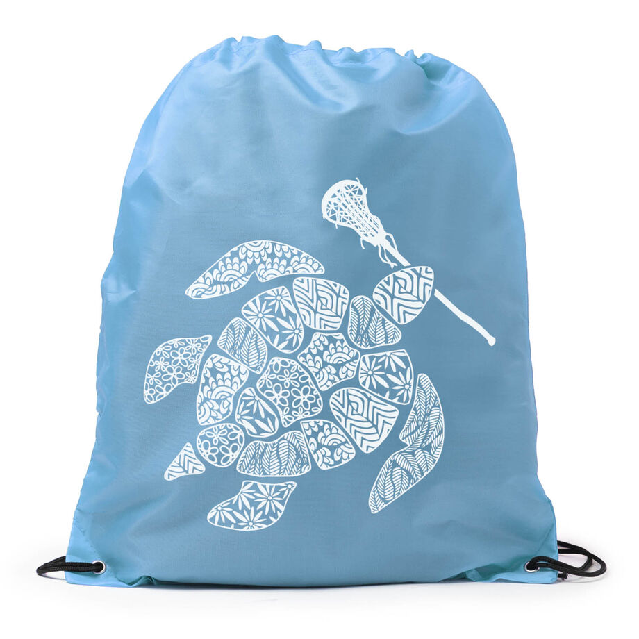 Girls Lacrosse Drawstring Backpack - Lax Turtle