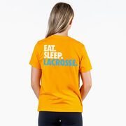 Lacrosse Short Sleeve T-Shirt - Eat. Sleep. Lacrosse. (Back Design)