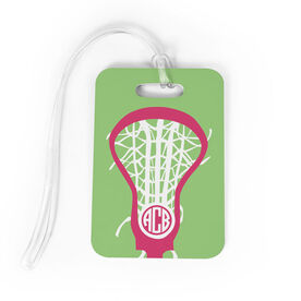 Girls Lacrosse Bag/Luggage Tag - Monogrammed Lax is Life