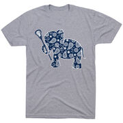 Girls Lacrosse Tshirt Short Sleeve Lax Elephant