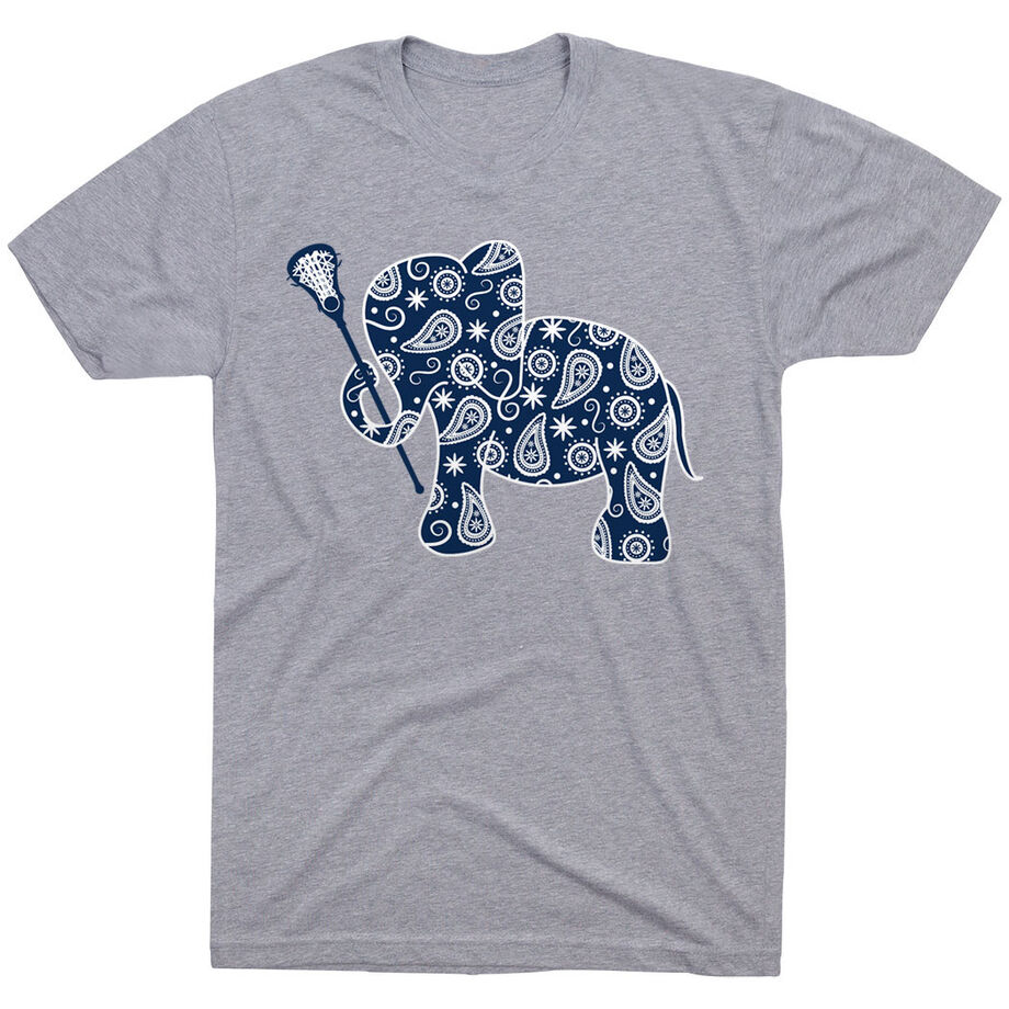 Girls Lacrosse Tshirt Short Sleeve Lax Elephant