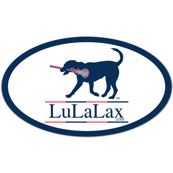 LuLaLaxDog Oval Car Magnet