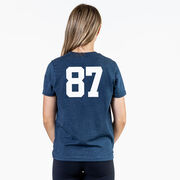 Girls Lacrosse Short Sleeve T-Shirt - Lax Stick Pumpkin