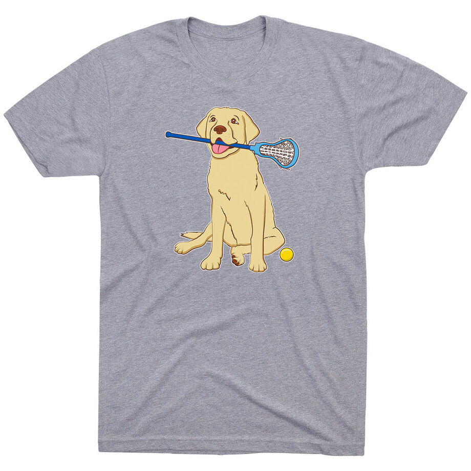 Girls Lacrosse Short Sleeve T-Shirt - Chase The Lax Dog