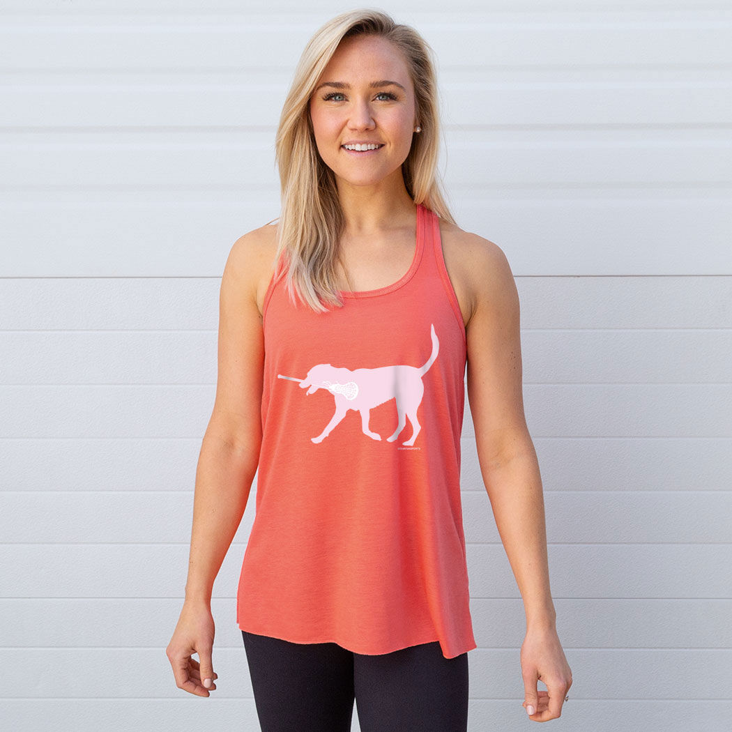 Pink flowy tank online top