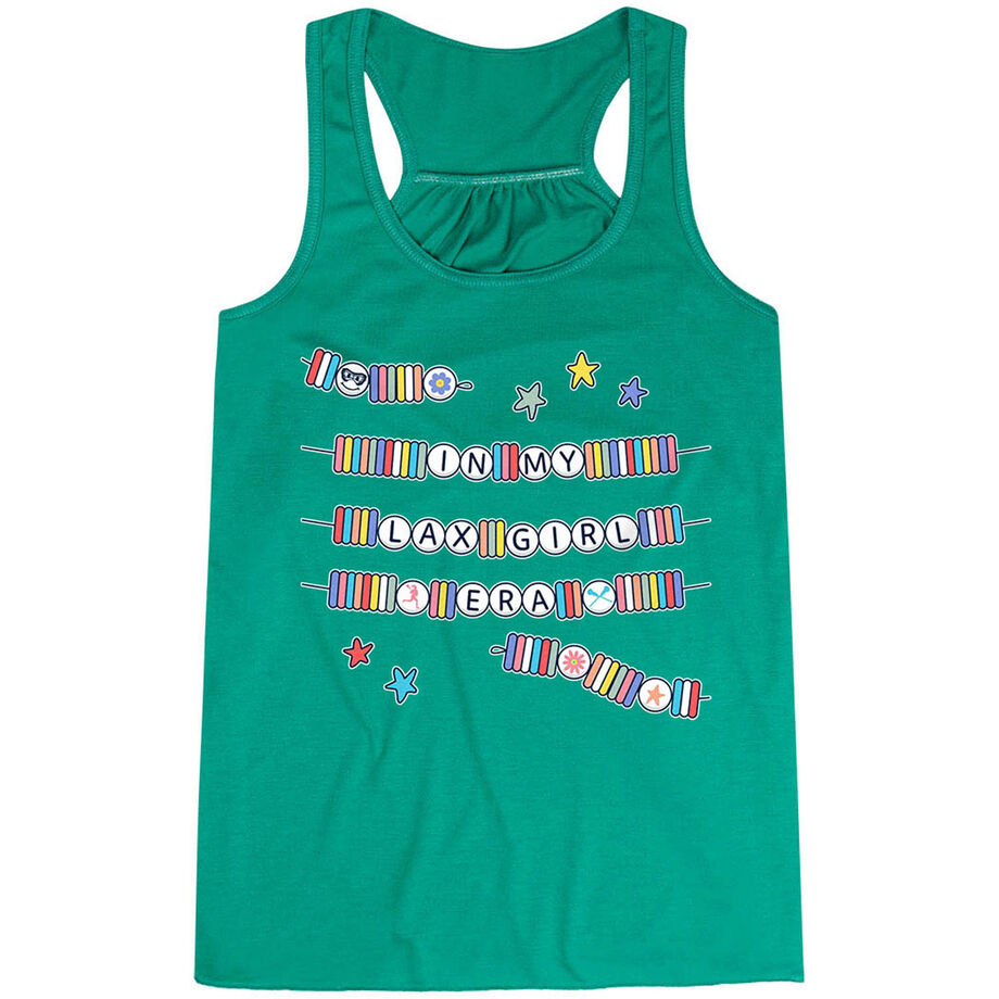 Girls Lacrosse Flowy Racerback Tank Top - In My Lax Girl Era