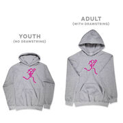 Girls Lacrosse Hooded Sweatshirt - Neon Lax Girl