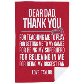 Lacrosse Premium Blanket - Dear Dad