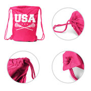 Girls Lacrosse Drawstring Backpack - USA Girls Lacrosse