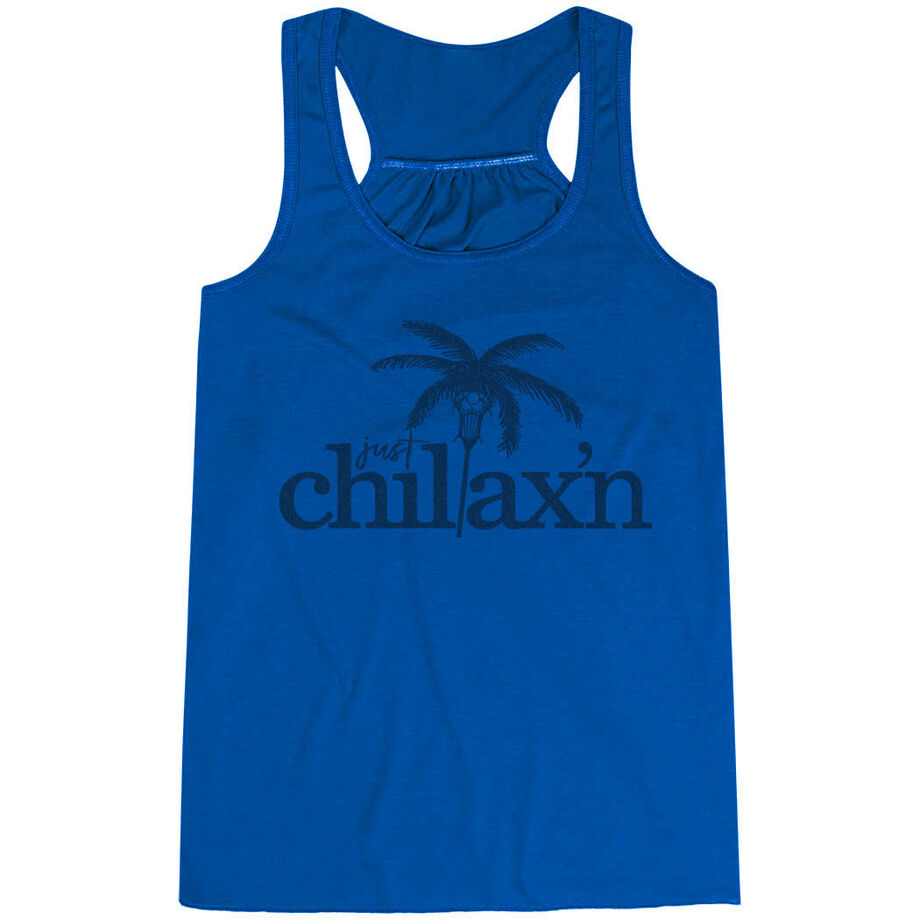 Lacrosse Flowy Racerback Tank Top - Just Chillax'n