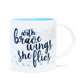Soleil Home&trade; Porcelain Mug - With Brave Wings She Flies